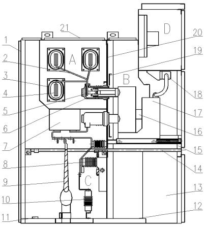 10KV高壓柜結(jié)構(gòu)圖 10KV高壓柜結(jié)構(gòu)圖